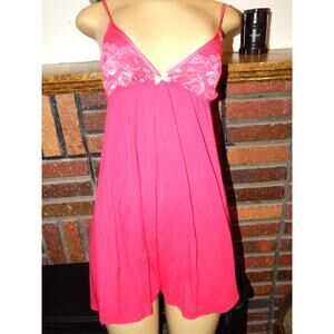 Y2K Victoria Secret Fuchsia Pink Nightgown